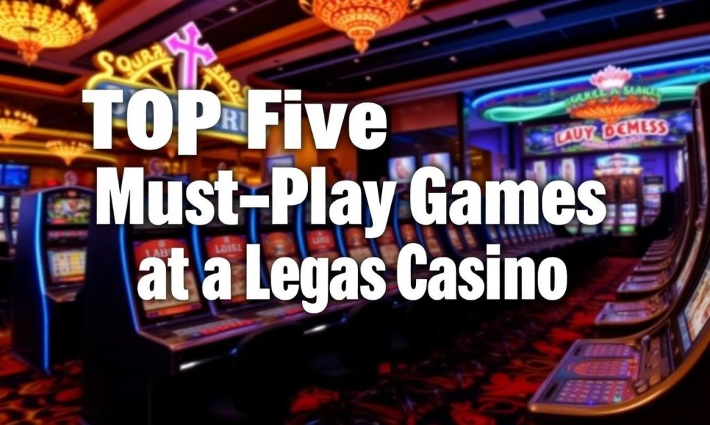 拉斯維加斯娛樂城的五大必玩遊戲